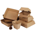 Pappe Takeaway Food Tablett gebratene Hühnerschachtel